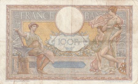 France 100 francs - Luc Olivier Merson - Grands Cartouches - 13-04-1933 - Série Q.40371