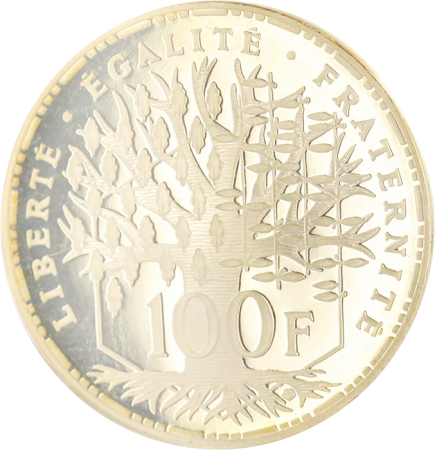 France 100 Francs Argent BE Panthéon 1996