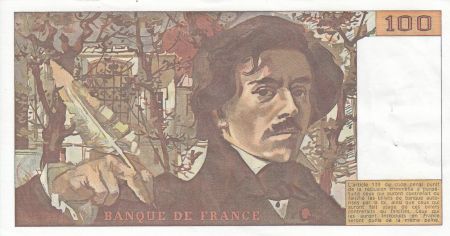 France 100 Francs Delacroix - 1978 Série L.9 - Petit filigrane