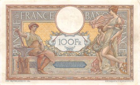 France 100 Francs Luc Olivier Merson - sans LOM - 16-03-1917 Série Y.3934 - TTB