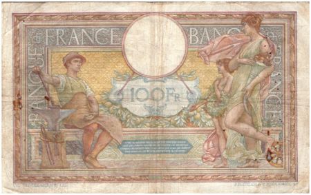 France 100 Francs Luc Olivier Merson - Sans LOM - 1914