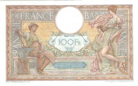 France 100 Francs Luc Olivier Merson - Sans LOM - 1921