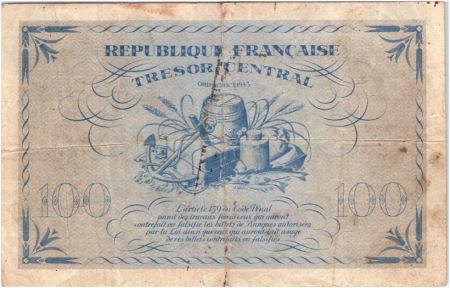 France 100 Francs Marianne - 02-10-1943 Série PL 206486