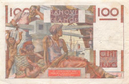 France 100 Francs Paysan - 04-04-1954 - Série N.594