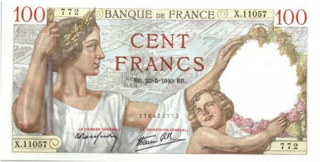 France 100 Francs Sully - 23-05-1940 Série X.11057