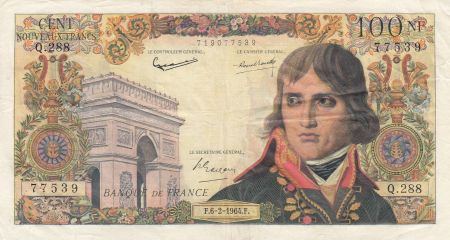 France 100 NF Bonaparte - 06-02-1964 - Série Q.288