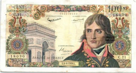 France 100 NF Bonaparte - 1959