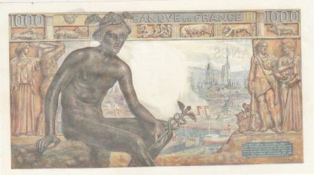 France 1000 Francs - Déesse Déméter - 07-01-1943 - Série T.2989