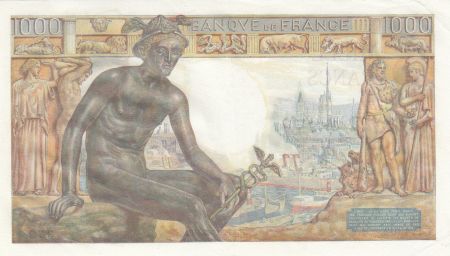 France 1000 Francs - Déesse Déméter - 18-02-1943 - Série P.4302