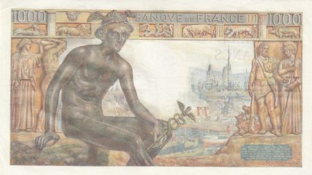 France 1000 Francs - Déesse Déméter - 18-02-1943 - Série X.4228