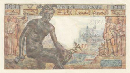 France 1000 Francs - Déesse Déméter - 29-04-1943 - Série E.5060