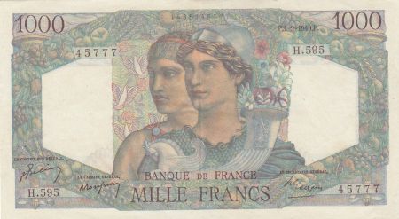 France 1000 Francs - Minerve et Hercule - 01-09-1949 - Série H.595