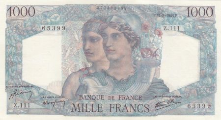 France 1000 Francs - Minerve et Hercule - 23-08-1945 - Série Z.111