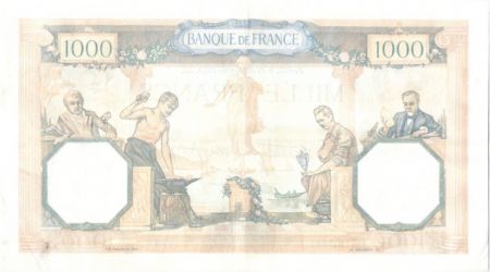 France 1000 Francs Cérès et Mercure - 21-09-1939 Série K.7581