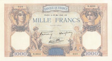 France 1000 Francs Cérès et Mercure - 23-05-1940 Série N.9653