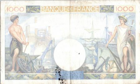 France 1000 Francs Commerce et Industrie - 1940