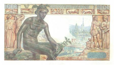 France 1000 Francs Deesse Demeter - 1942