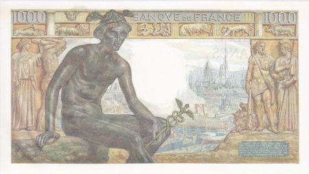 France 1000 Francs Déesse Déméter - 20-06-1942 Série V.628