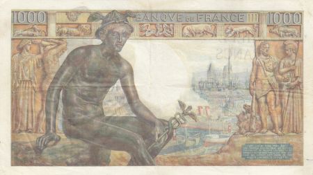 France 1000 Francs Déesse Déméter - 29-04-1943 - Série O.5135