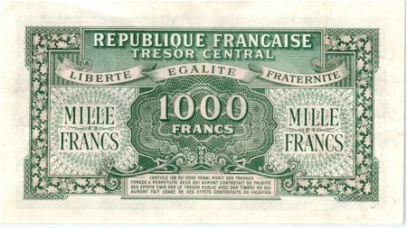 France 1000 Francs Marianne - 1945 Lettre A - Série 25 A