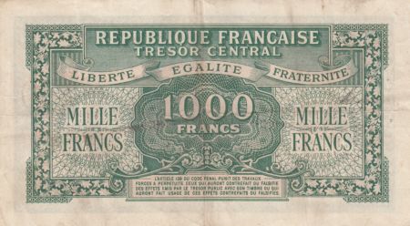 France 1000 Francs Marianne - 1945 Lettre E - Série 55E