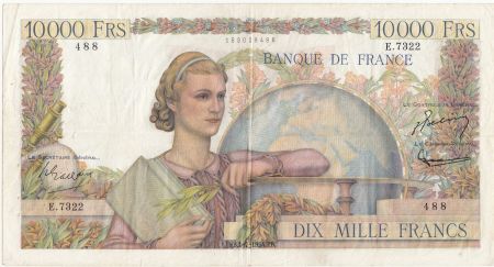 France 10000 Francs - Génie Français - 01-07-1954 - Série E.7322