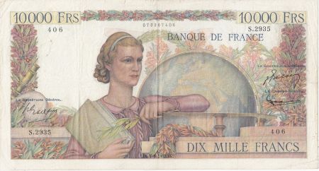 France 10000 Francs - Génie Français - 04-09-1952 - Série S.2935