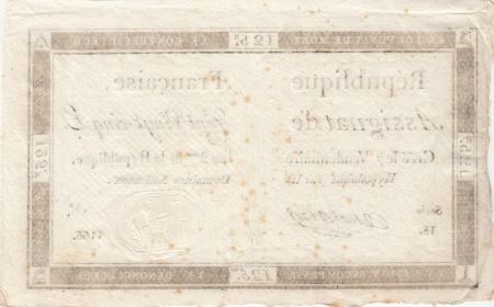 France 125 Livres - 7 Vendémiaire An II - 1793 - Sign. Aubourg - Série 13