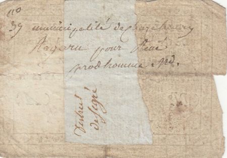 France 15 sols - Oise - Billet de confiance de Grenier, Marchand à Méru - R5 au Kolsky (rare)