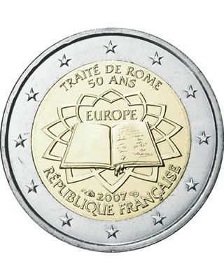 2 Euros Italie 2007 Traité de Rome Rouleau - Romacoins