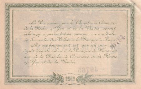 France 2 Francs - Chambre de commerce de la Roche sur Yon & de la Vendée - Série B - P.65-21