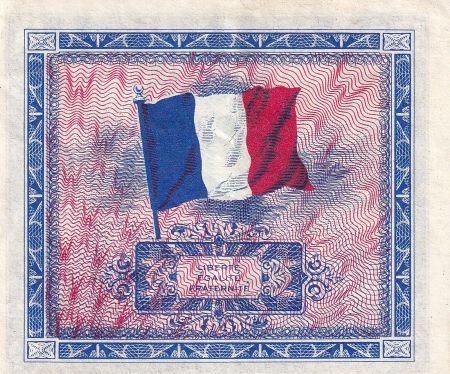 France 2 Francs - Drapeau - 1944 - Sans Série - VF.16.01