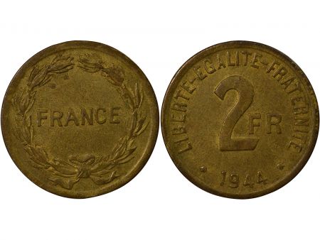 France 2 Francs, France Libre - 1944 Philadelphie