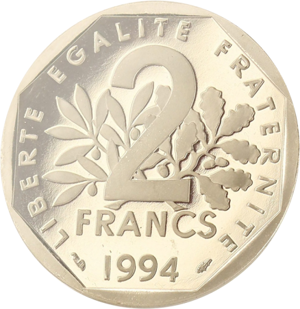 France 2 Francs BE Semeuse 1994