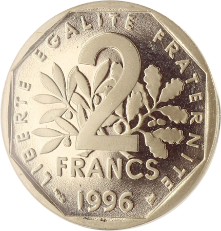 France 2 Francs BE Semeuse 1996