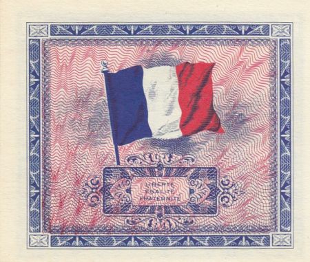 France 2 Francs Impr. américaine (drapeau) - 1944