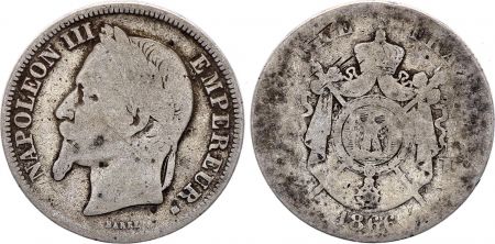 France 2 Francs Napoléon III - 1866 BB Strasbourg