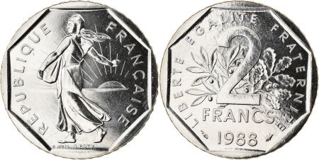 France 2 Francs Semeuse - 1988 - issu de coffret