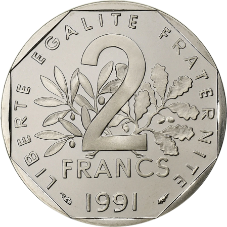 France 2 francs Semeuse - 1991 - BE