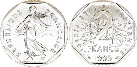 France 2 Francs Semeuse - 1993 - Frappe médaille