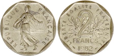 France 2 Francs Semeuse FRANCE 1982 TTB