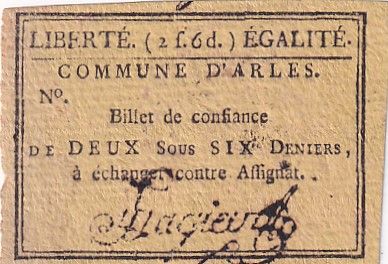 France 2 Sous 6 Deniers - Bouches du Rhône - Arles - 1791