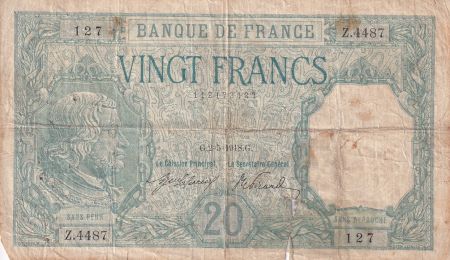 France 20 Francs - Bayard - 25-10-1918 - Série Z.4487