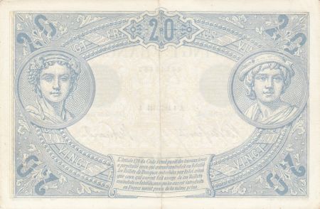 France 20 Francs - Bleu - 06-04-1906 - Série O.325