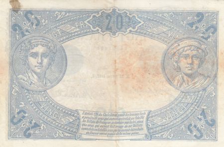 France 20 Francs - Bleu - 20-02-1912 - Série W.1241