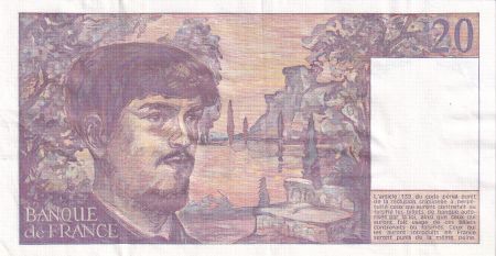 France 20 Francs - Debussy - 1984 - Série M.013