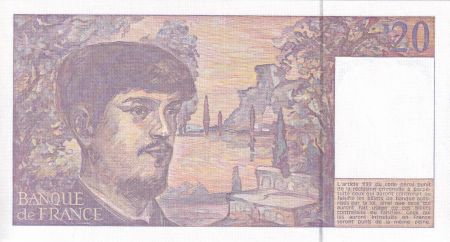 France 20 Francs - Debussy - 1991 - Série B.033 - F.66Bis.02