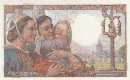 France 20 Francs - Pêcheur - 12-02-1942 - Série O.3