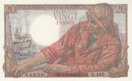 France 20 Francs - Pêcheur - 14-10-1948 - Série U.185