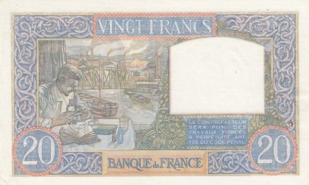 France 20 Francs - Science et Travail - 07-12-1939 - Série R.140